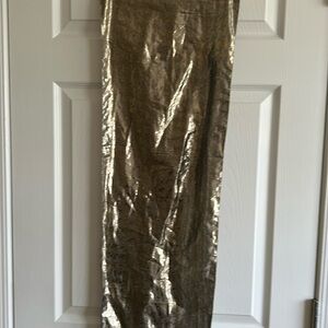 Ladies TwoTone Metallic Scarf